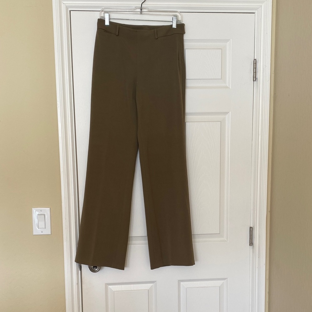 Olive Green Wide Leg Dress Pants. Size 6